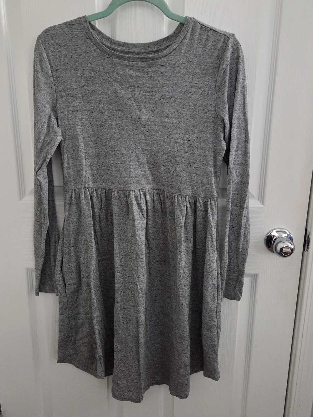 Maurices Heather Gray Long-Sleeve Tee Dress